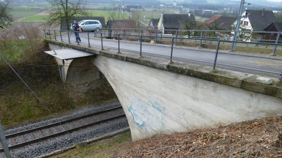 Neubau Wegüberführung Hard, Berg